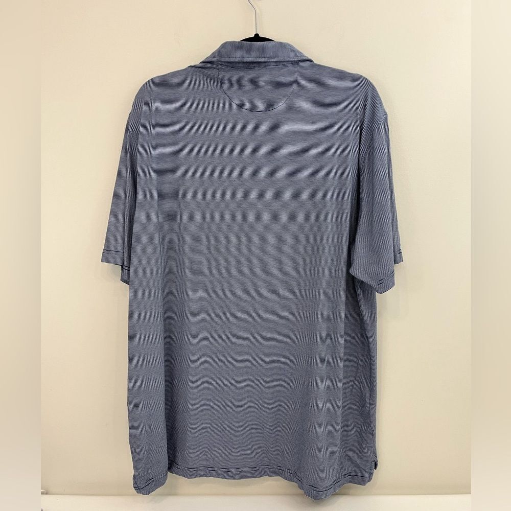 Peter Millar Mens Polo Shirt Sz XXL Blue Crown Soft Silk Cotton Casual Comfort - Picture 7 of 7